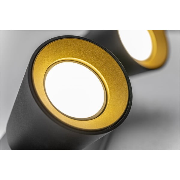 Lampada da soffitto nera con paralume in metallo 9x31 cm Elli - GTV-image-1