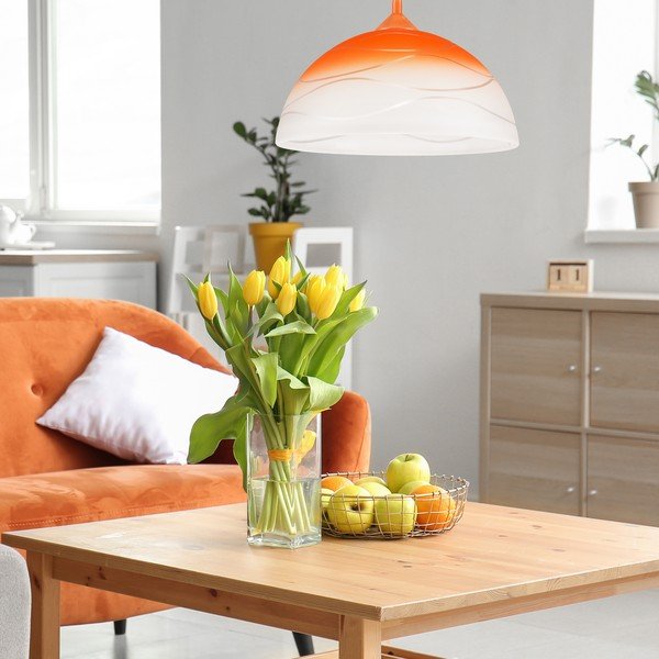 Lampadario arancione ø 30 cm Sfera – LAMKUR-image-2