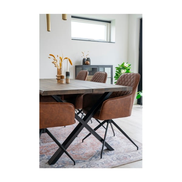 Tappeto blu e arancione 230x160 cm Havana - House Nordic-image-1