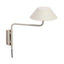 Lampada da parete LED beige in metallo con alimentazione a corrente con intensità regolabile ø 30 cm Cover – Hübsch