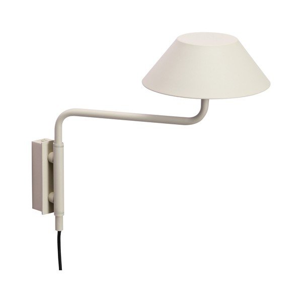Lampada da parete LED beige in metallo con alimentazione a corrente con intensità regolabile ø 30 cm Cover – Hübsch
