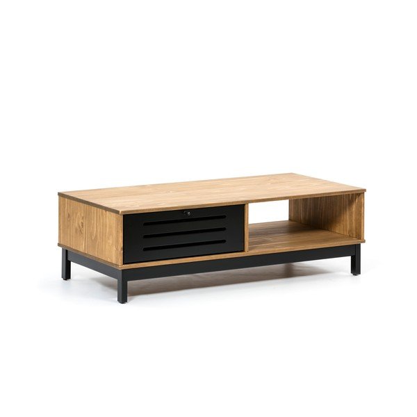 Tavolino in legno con dettagli neri Alessia - Marckeric-image-2