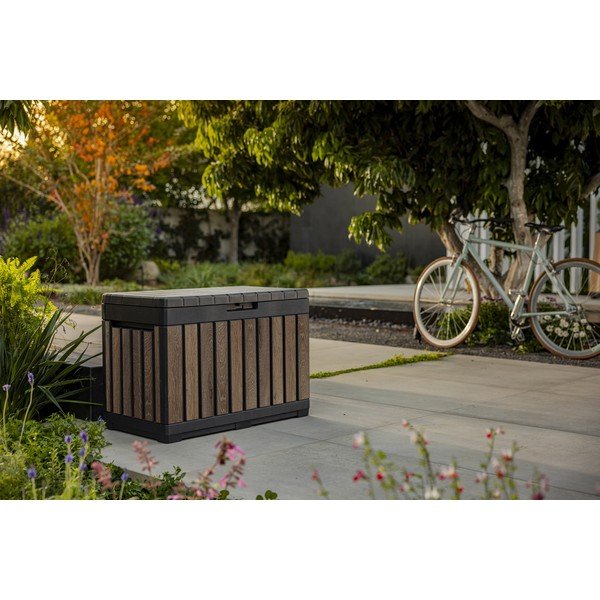 Contenitore da giardino marrone scuro in plastica Deco – Keter-image-2