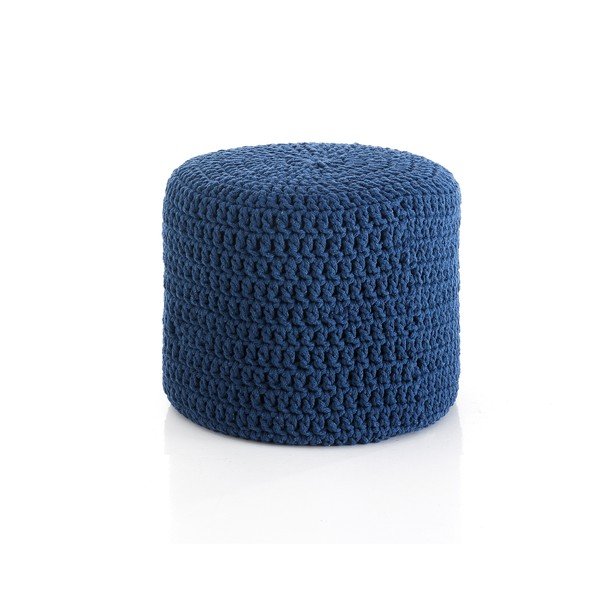 Modrý puf Tomasucci Choose, ø 40 cm