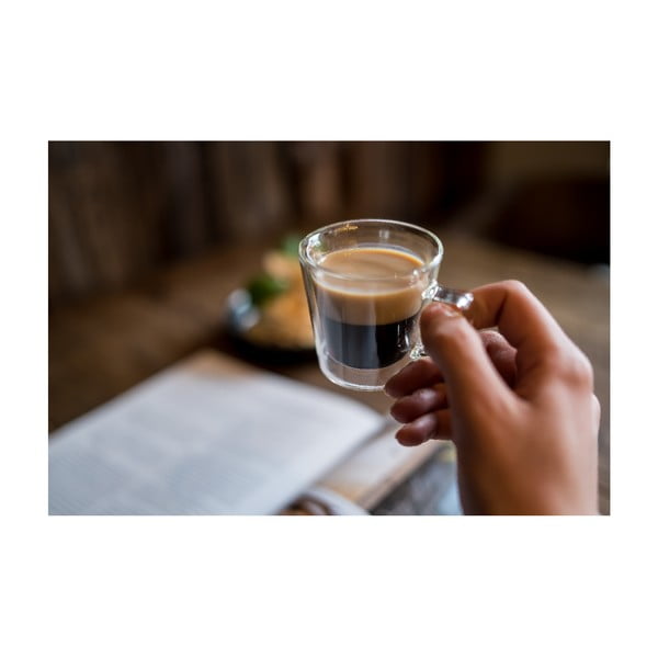 Tazze in set per espresso/con parete doppia in vetro 2 pz 80 ml Diva – Vialli Design-image-3