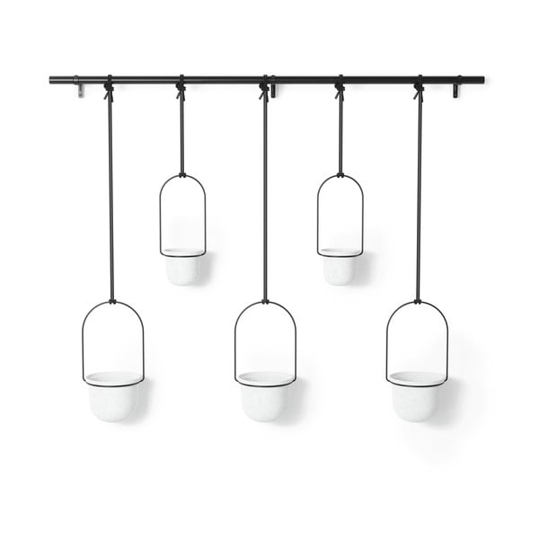 Set di coprivaso in plastica per erbe aromatiche/da appendere/parete 5 pz ø 7,5 cm Triflora – Umbra