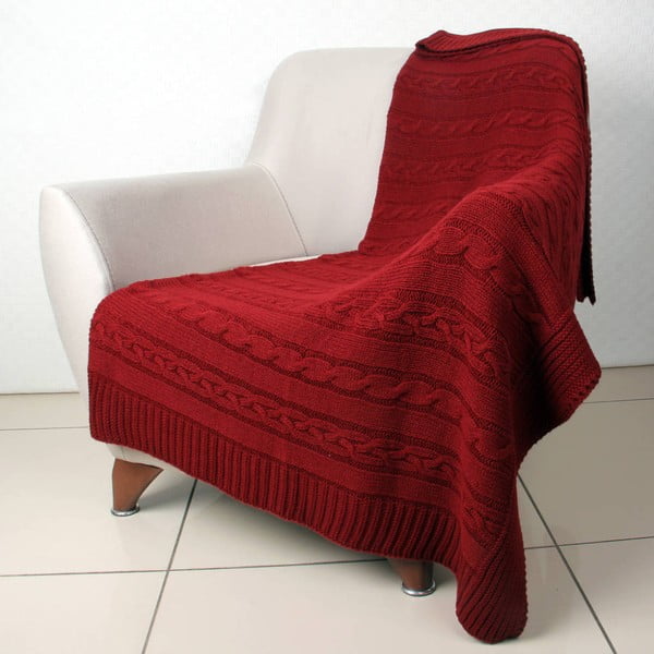 Copriletto rosso Marina, 130 x 170 cm - Homemania Decor