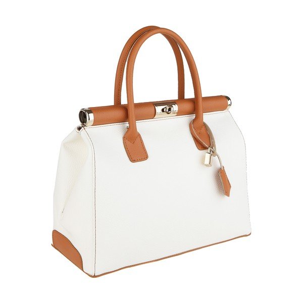 Borsa in pelle beige Blair - Chicca Borse-image-1