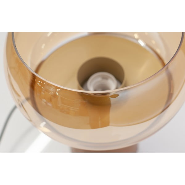 Lampada da tavolo in metallo arancione, altezza 28 cm - BePureHome-image-1