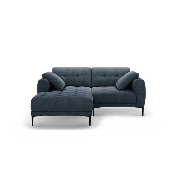 Divano angolare blu scuro (con penisola a sinistra/con chaise lounge) Bemy – Micadoni 