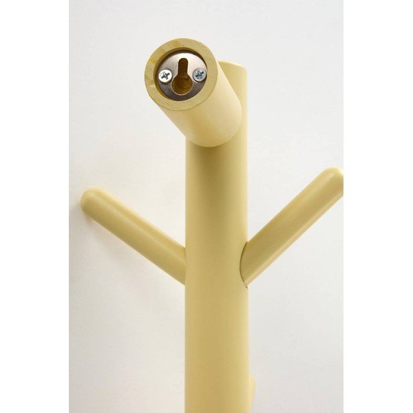 Attaccapanni da parete giallo chiaro in pino massiccio 21 cm Eddison – Jotex-image-3