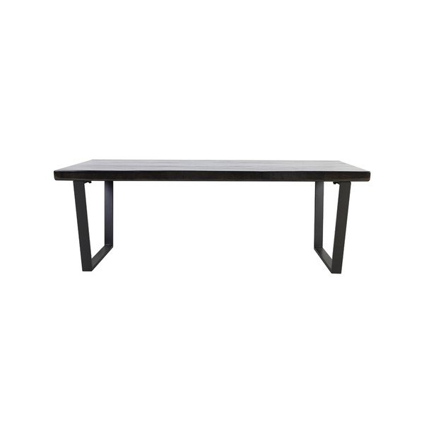 Tavolo da pranzo nero 100x220 cm Mayen - Light & Living