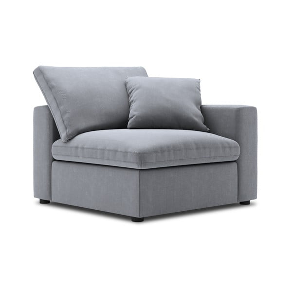 Parte angolare grigia del divano modulare in velluto a coste, angolo destro Galaxy - Windsor & Co Sofas-image-2