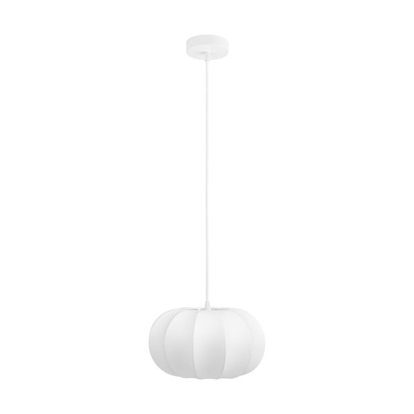 Lampadario bianco con paralume in tessuto ø 28 cm Coventry – House Nordic