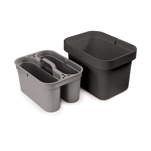 Šedý kyblík na úklidové prostředky Joseph Joseph Clean&Store