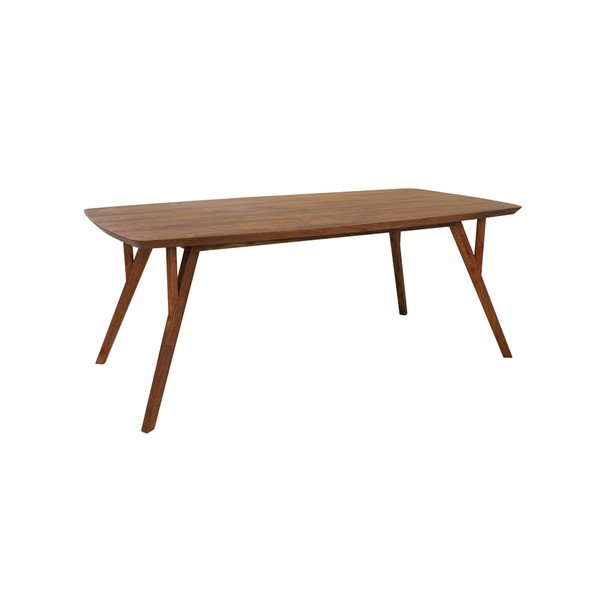 Tavolo da pranzo marrone con piano in acacia 100x200 cm Quenza - Light & Living-image-2