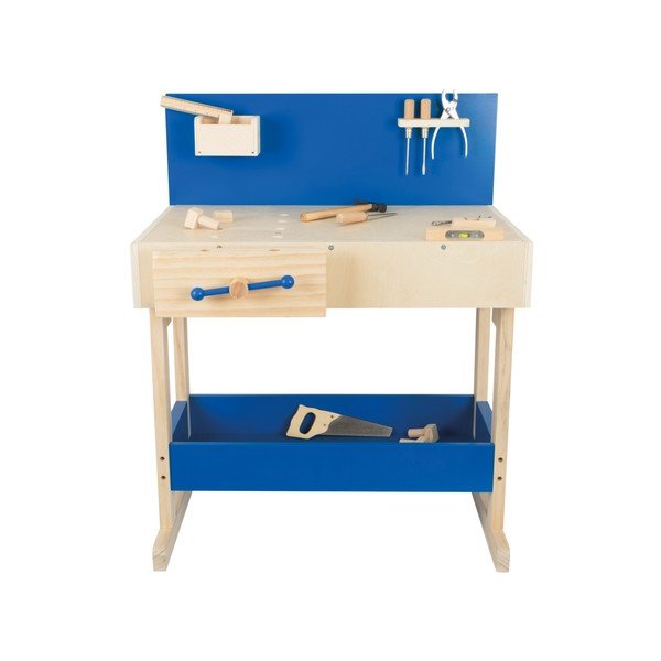 Set banco da lavoro in legno per bambini con attrezzi Banco da lavoro - Legler-image-4