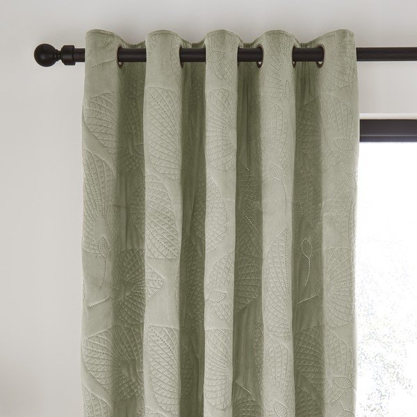 Tende verdi in set di 2 pezzi 229x168 cm Pinsonic - Catherine Lansfield