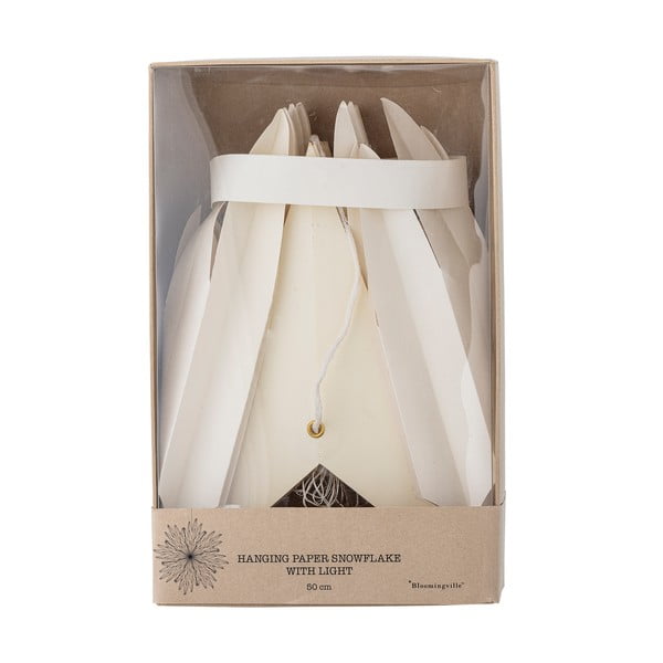 Decorazione luminosa bianca a sospensione ø 50 cm Elijas – Bloomingville-image-4