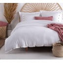 Set copripiumino e federa bianco in cotone renforcé per letto singolo 140x200 cm Como Striped – Mila Home Luxury