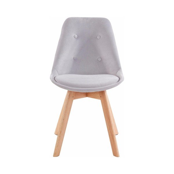 Set di 2 sedie da pranzo grigio chiaro Ohio - Støraa-image-1