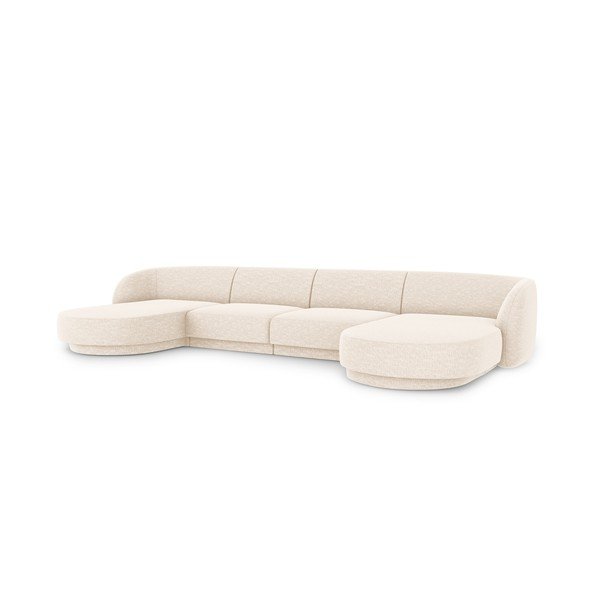 Divano angolare crema Miley - Micadoni Home-image-3