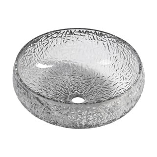 Lavabo rotondo nero in vetro ø 42 cm Gaviota – Sapho