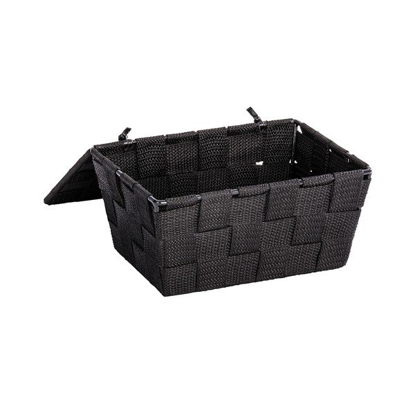 Cestino nero con coperchio Adria - Wenko-image-2