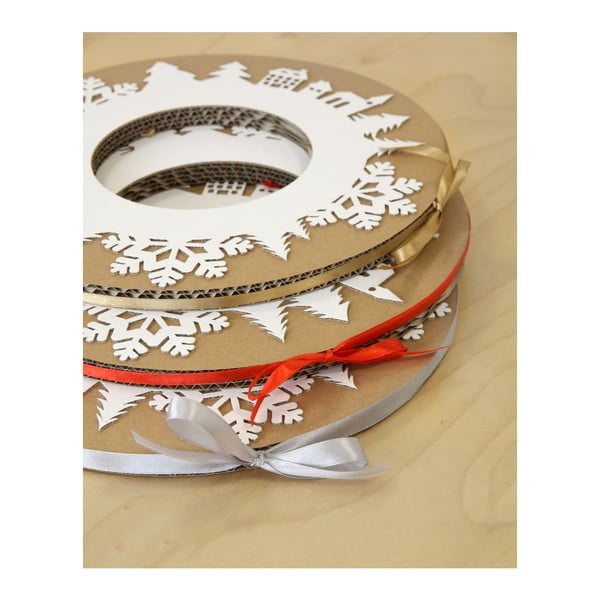 Corona d'Avvento con nastro grigio - Unlimited Design for kids-image-1