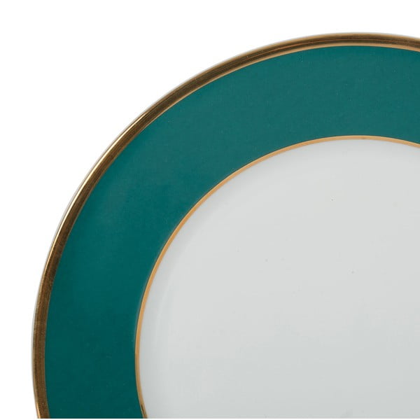 Piatto da dessert in porcellana color petrolio ø 20,5 cm Ginger - Côté Table-image-4