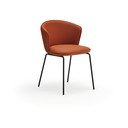 Set di sedie da pranzo arancione in imbottito 2 pz Add – Teulat