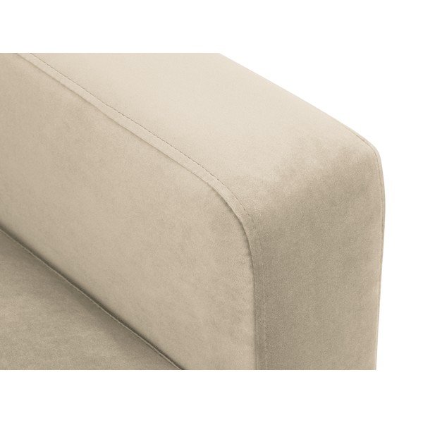 Divano in velluto beige, 220 cm Harmony - Kooko Home-image-4