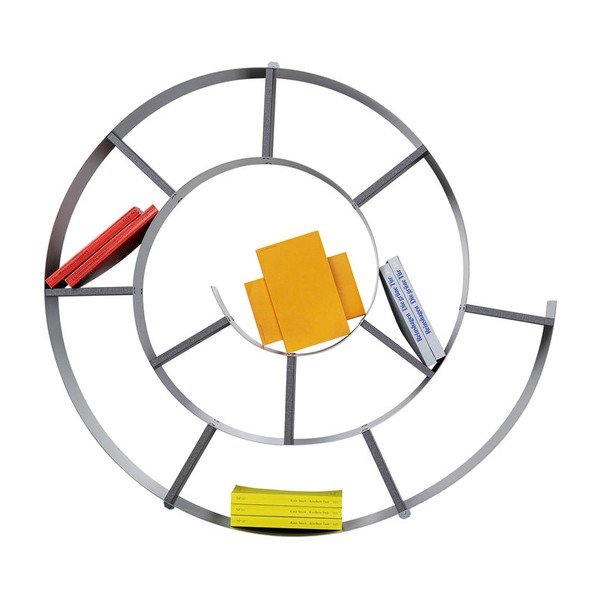 Libreria a parete nera Snail Fur - Kare Design