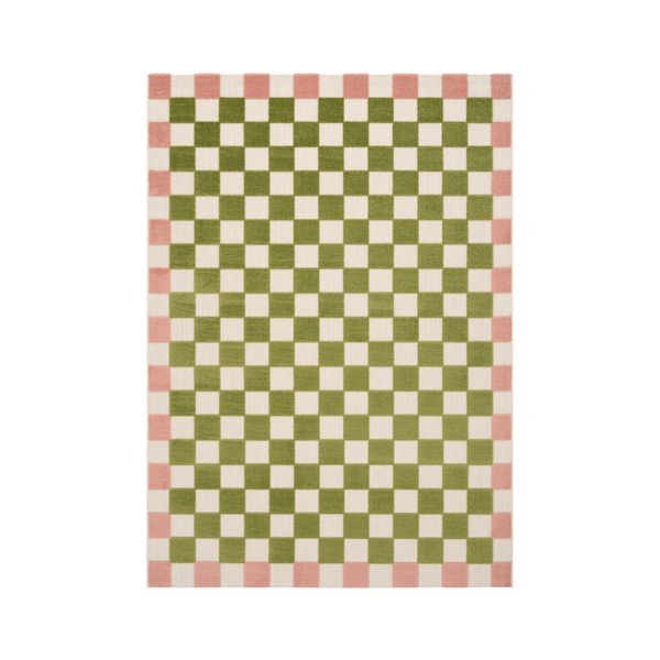 Tappeto da interno/esterno verde/rosa 200x290 cm Enja – Jotex