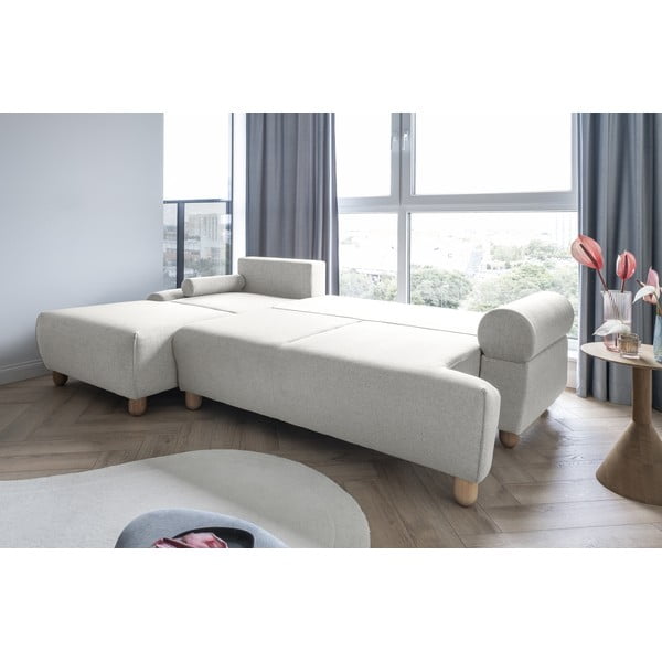 Divano letto angolare crema (angolo sinistro) Bouncy Olli - Miuform-image-1