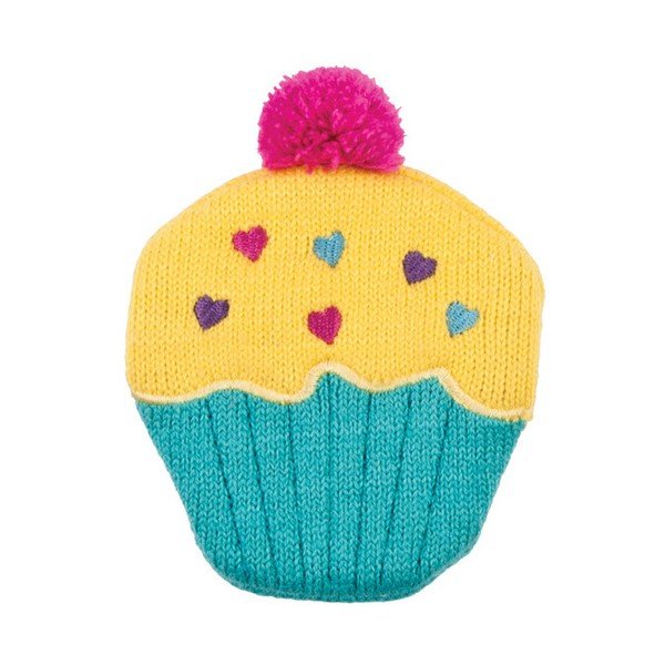 Nahřívací gelový polštářek s pleteným povlakem Ladelle Cupcake