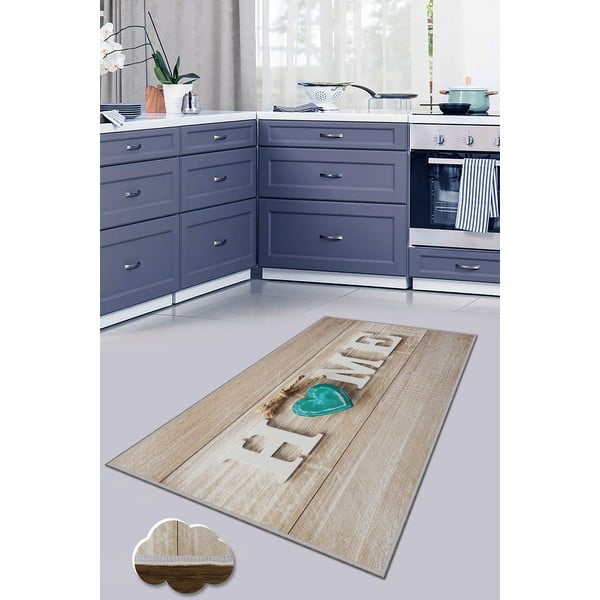 Runner marrone chiaro lavabile 80x200 cm Home - Oyo Concept-image-3