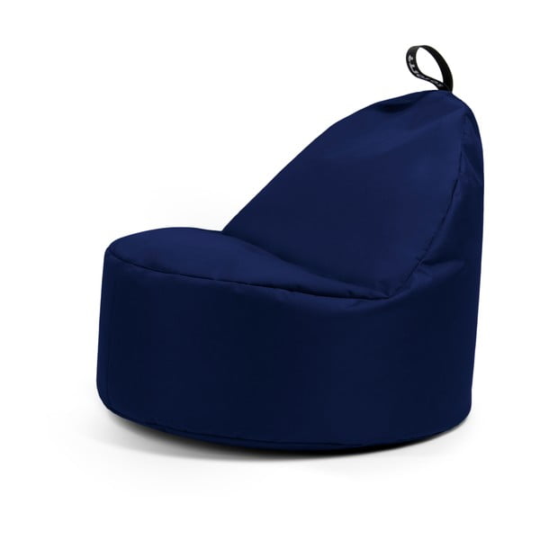 Puof a sacco blu scuro Round XL – So Soft?