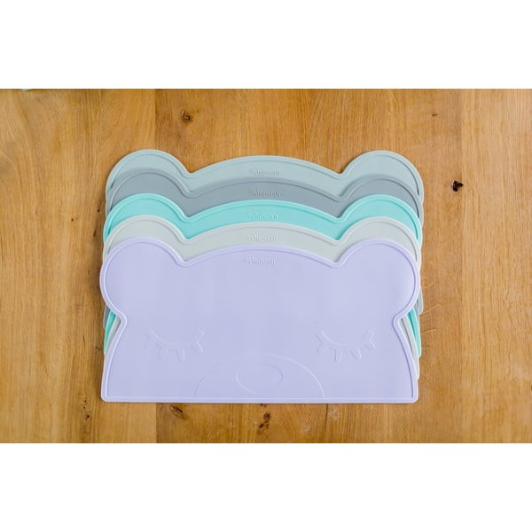 Tovaglietta in silicone azzurro Orso, 48 x 25 cm - Kindsgut-image-4