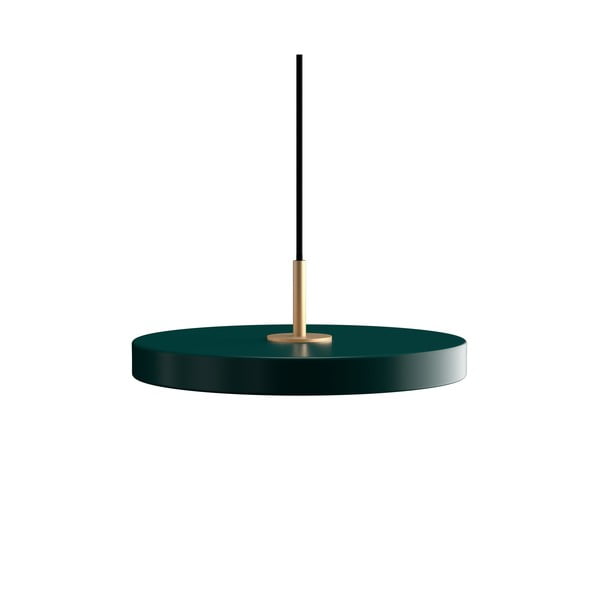 Lampadario LED verde scuro in metallo con paralume in metallo con intensità regolabile ø 31 cm Asteria Plus – UMAGE