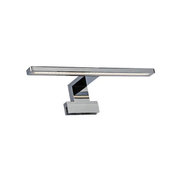 Lampada da parete in argento con luce LED Curve - SULION