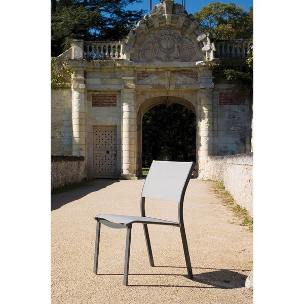 Set di 4 sedie da giardino in metallo grigio Mistral - Ezeis-image-4