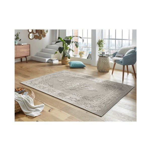 Tappeto grigio in viscosa, 80 x 125 cm Willow - Mint Rugs-image-1