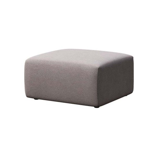 Poggiapiedi grigio rivestito in velluto Villet – Rodier-image-2