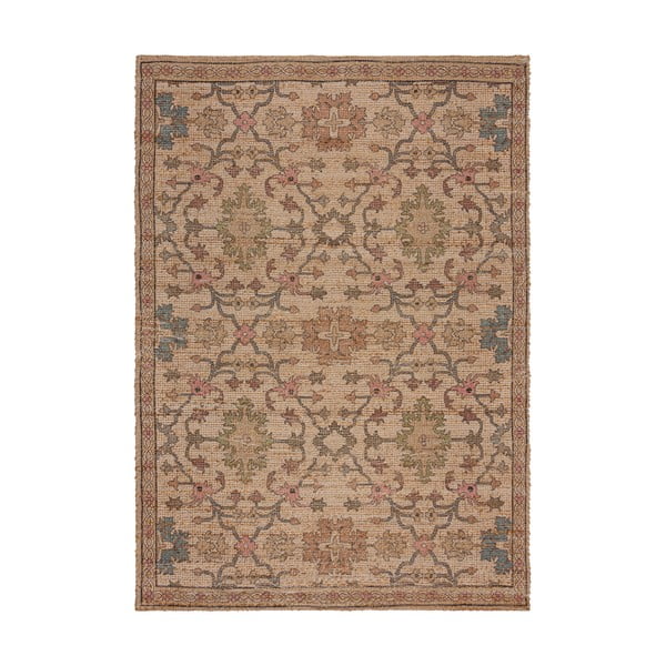 Tappeto tessuto a mano in juta in colore naturale 160x230 cm Celine Jute Global - Flair Rugs