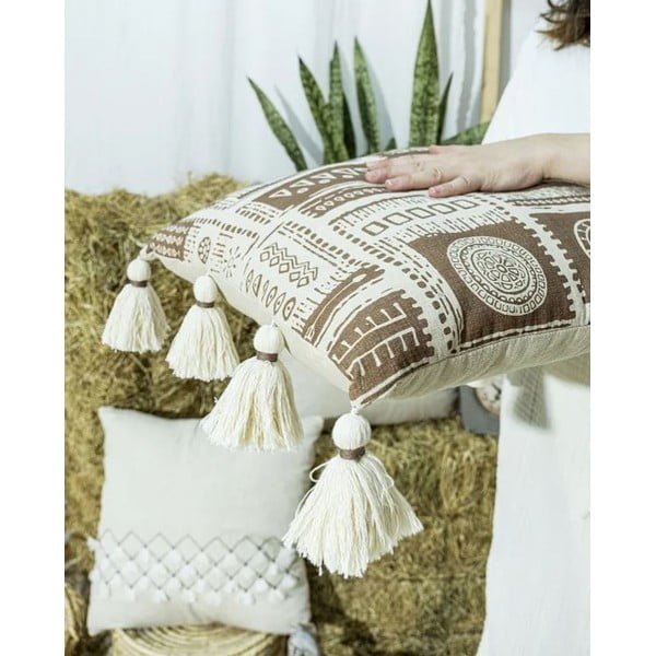 Federa decorativa in misto cotone 45x45 cm – Mila Home-image-3