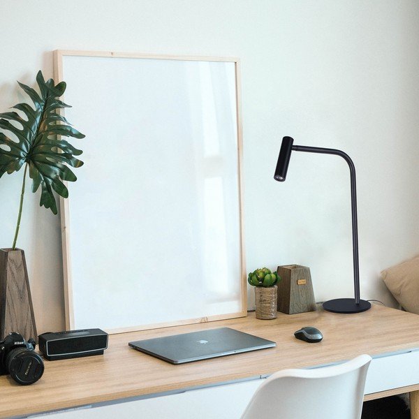 Lampada da tavolo nera, altezza 50,3 cm Alexia - SULION-image-2