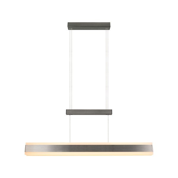 Lampadario LED color argento opaco con paralume in metallo Arcola – Trio