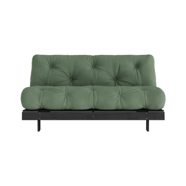 Divano letto verde 160 cm Roots Black Night - Karup Design