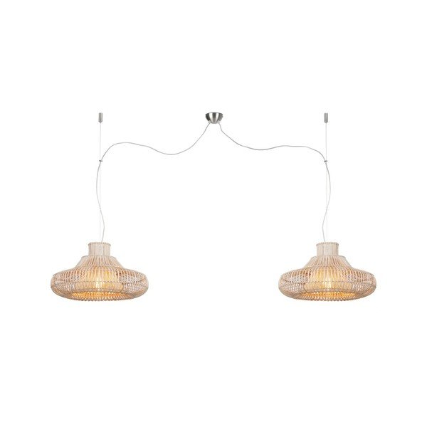 Apparecchio doppio in rattan a sospensione , ⌀ 45 cm Kalahari - Good&Mojo